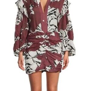 IRO abstract print dress